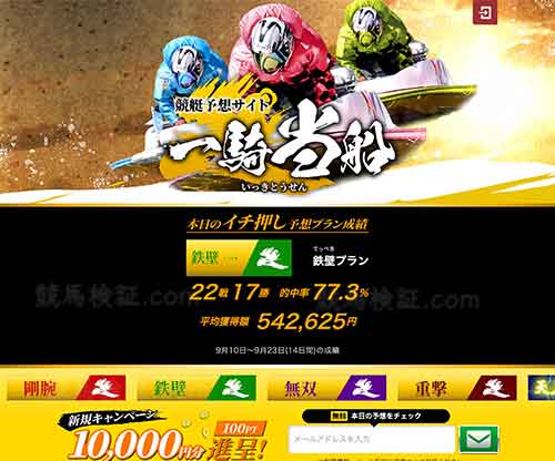 一騎当船　競艇予想サイト