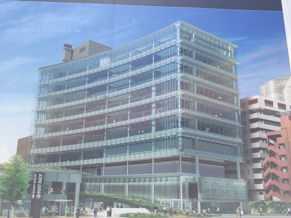 六本木のボートレース振興会の完成イメージ