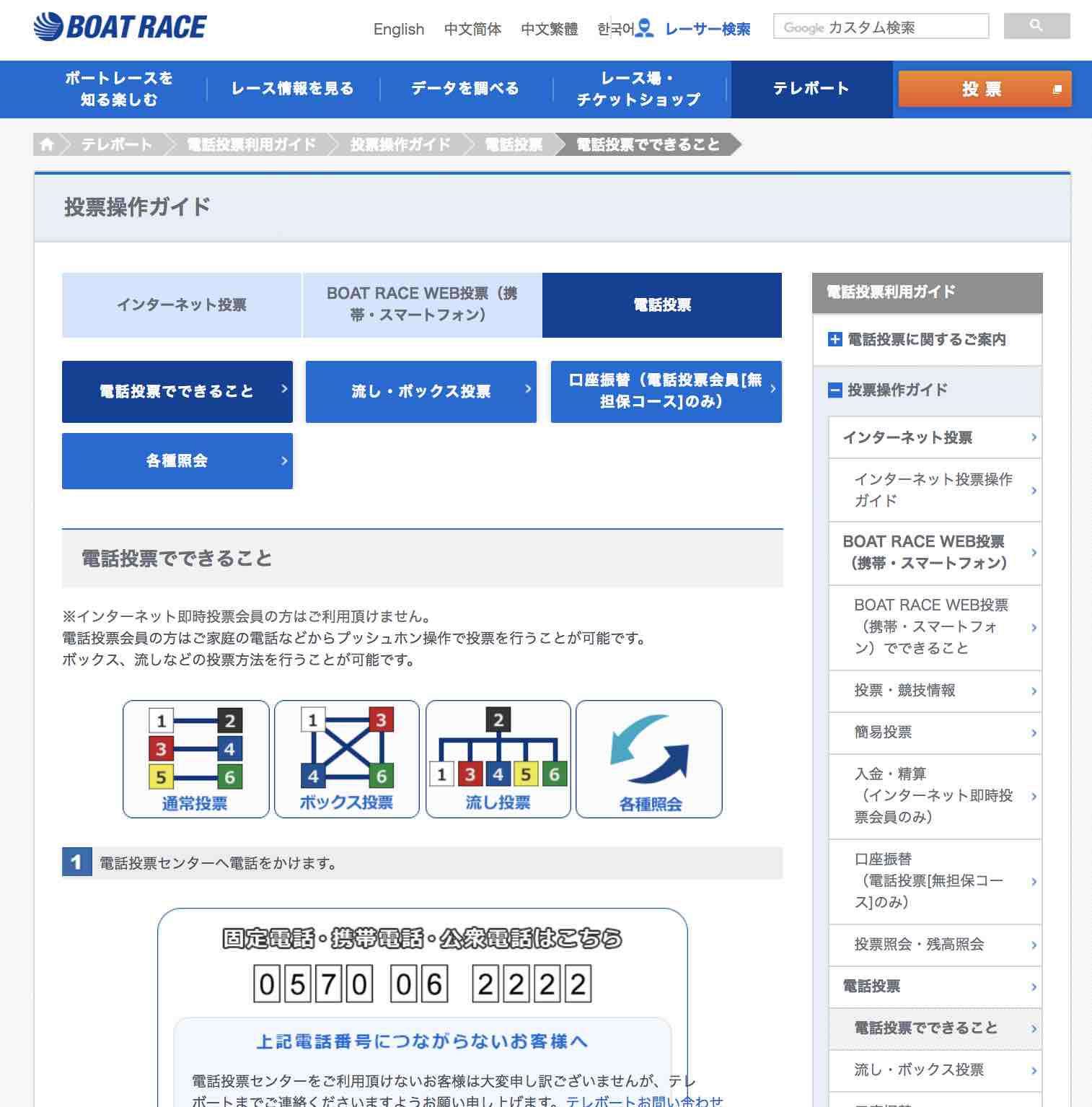 競艇(ボートレース)の舟券を購入するには?電話投票を使って購入する
