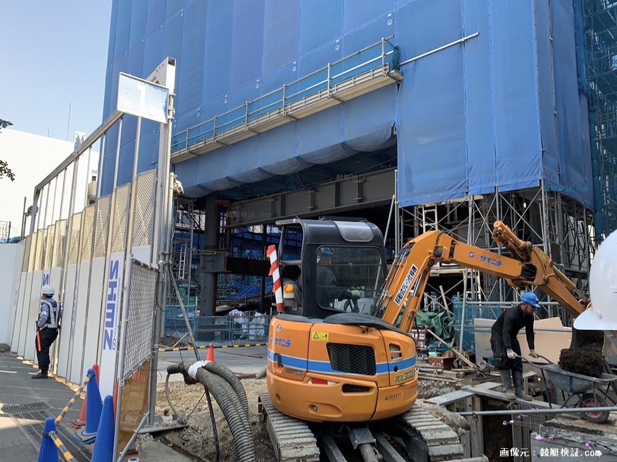 中が丸見えだった競艇ボートレース振興会の本社ビル建設現場