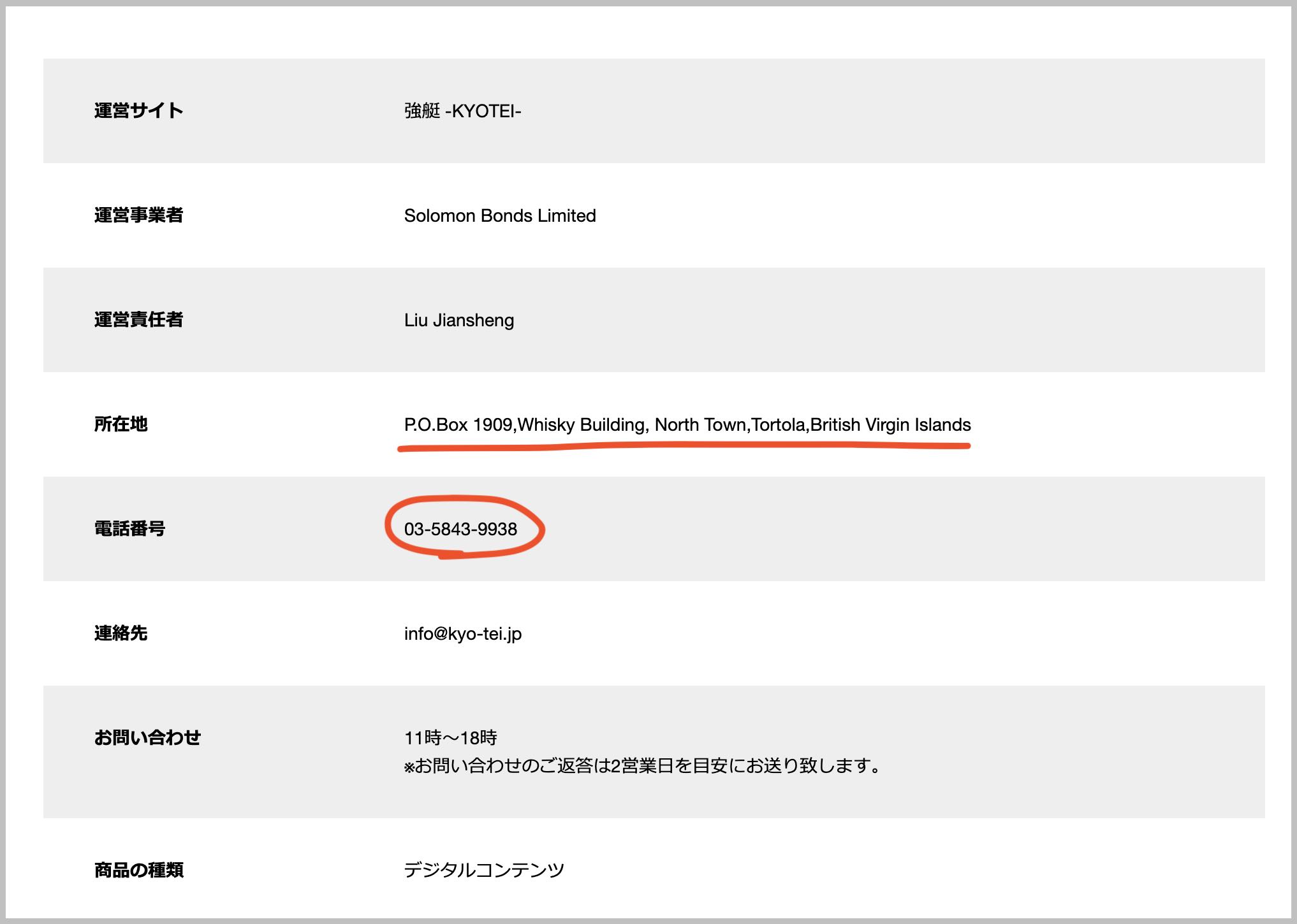 強艇という競艇予想サイトはバージン諸島にあるトルトラ島で運営してる?