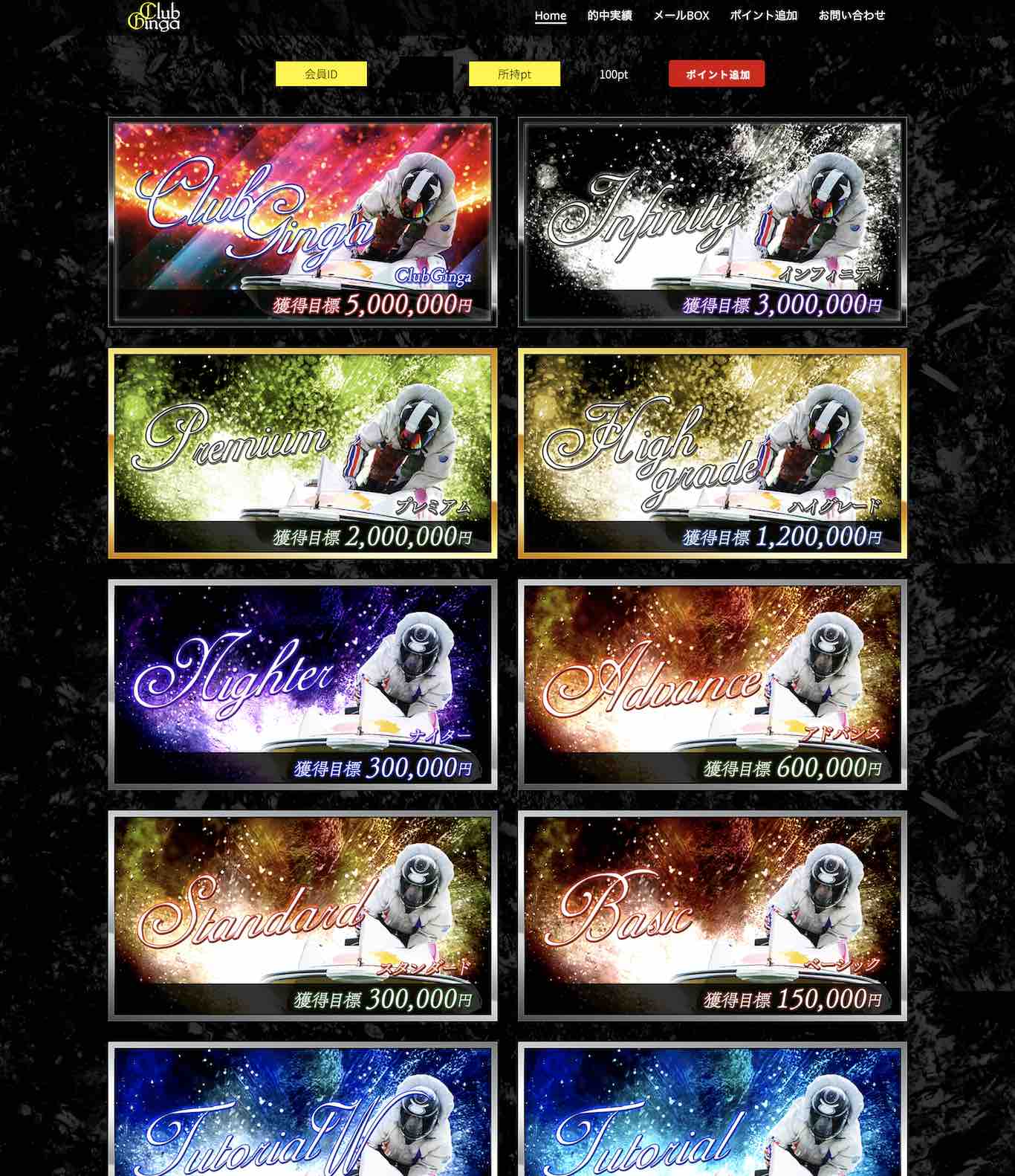 クラブ銀河(ClubGinga)という競艇予想サイトには何も無い