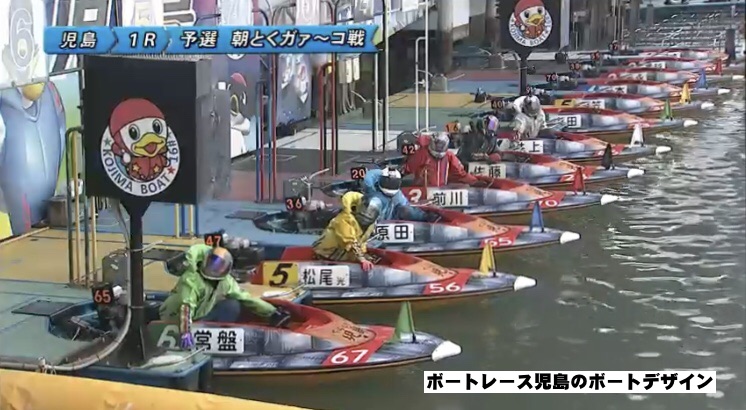 ボートレース児島のボートデザイン