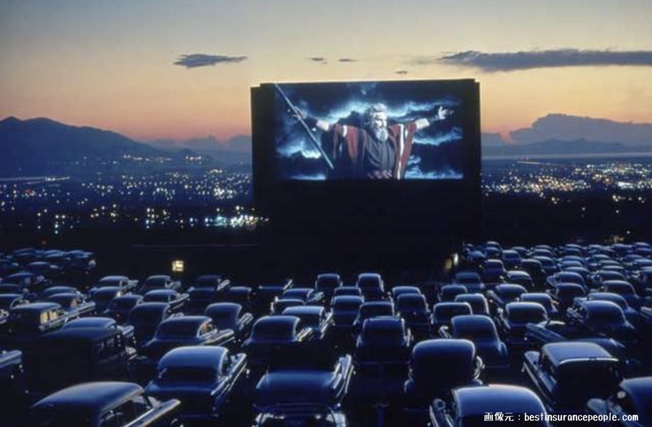 アメリカで昔流行ったドライブインシアターを競艇ボートレース場で?