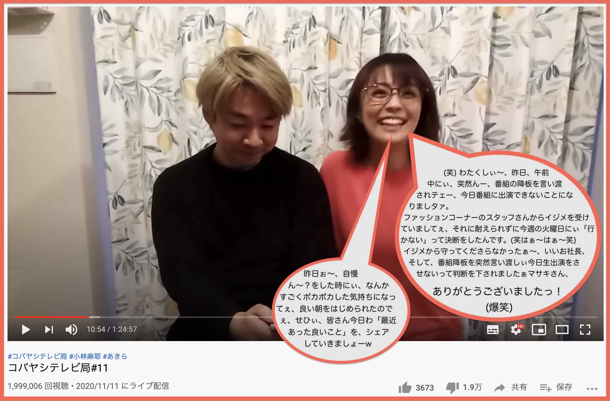 小林麻耶と國光吟の炎上商法?発言とか精神的に心配になる動画