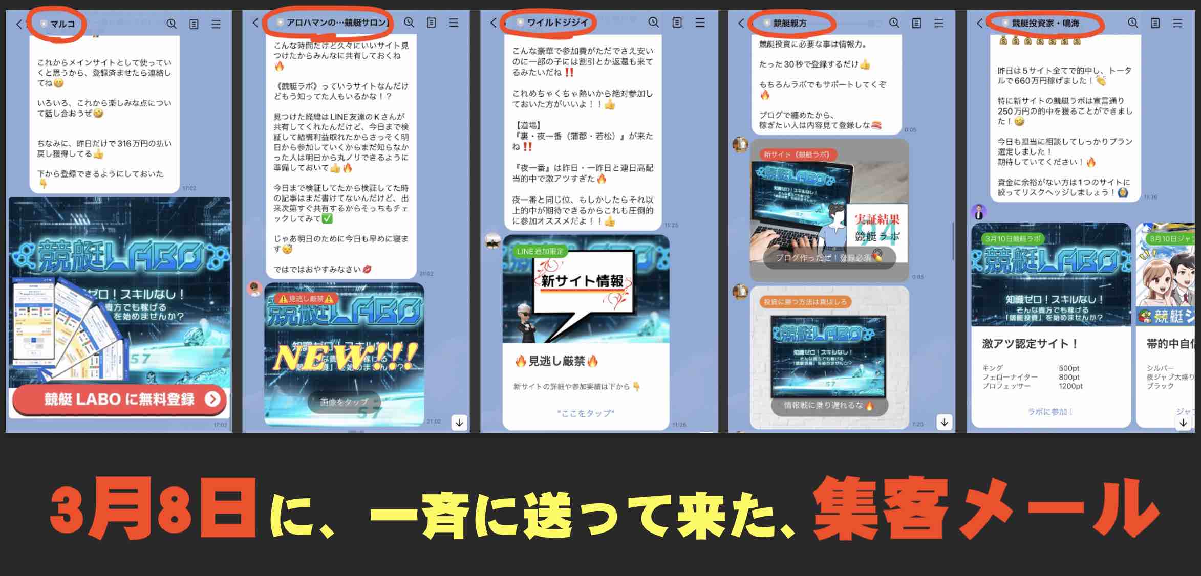 競艇ラボ(競艇LABO)という競艇予想サイトの集客用LINEキャラ