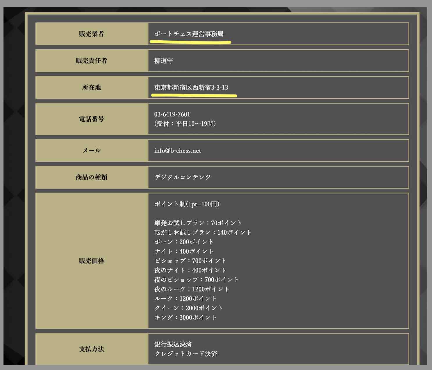 ボートチェスという競艇予想サイトの運営会社情報