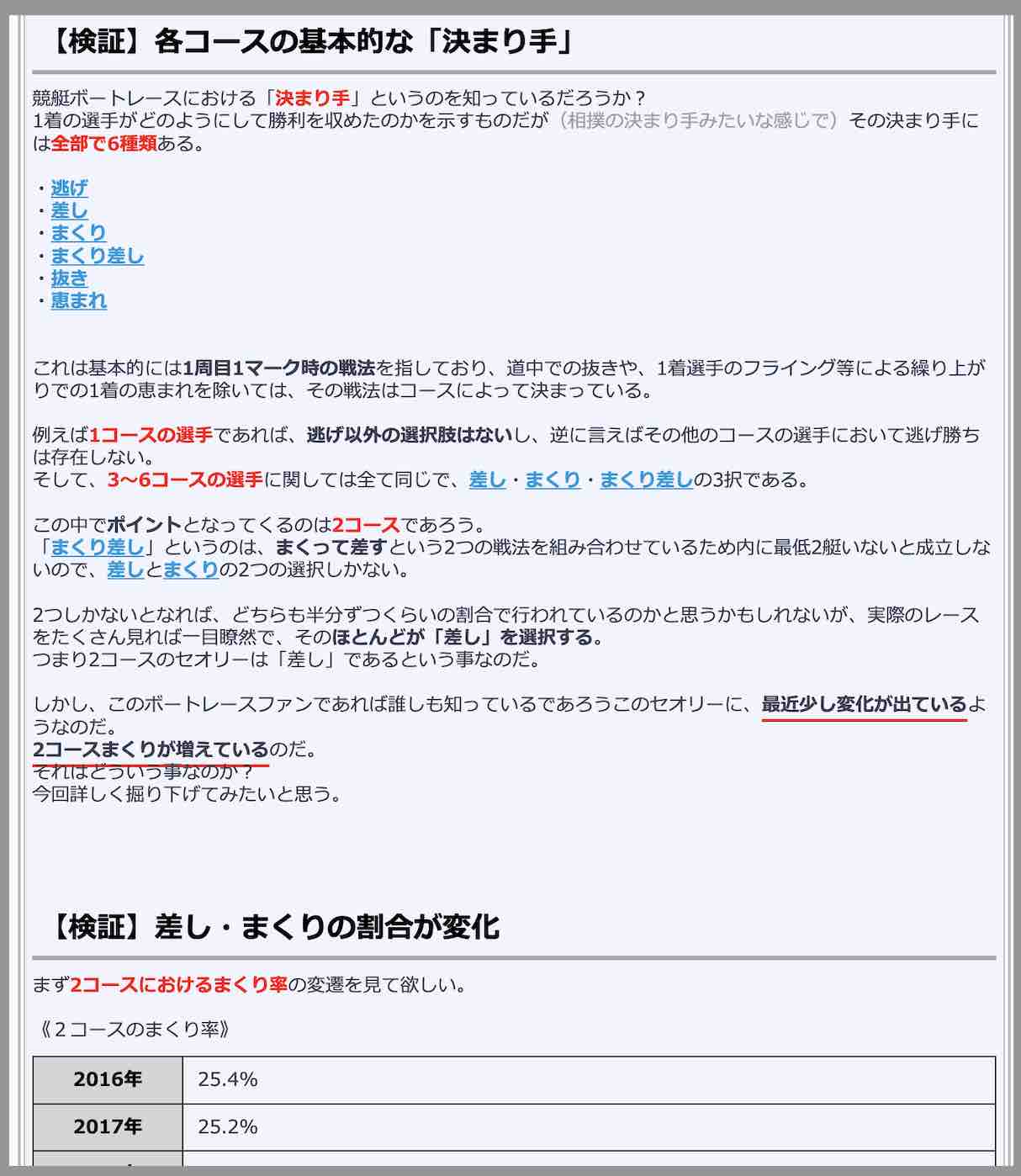競艇コラム「競艇ボートレースにおける「決まり手」と、2コースの戦法に変化?」
