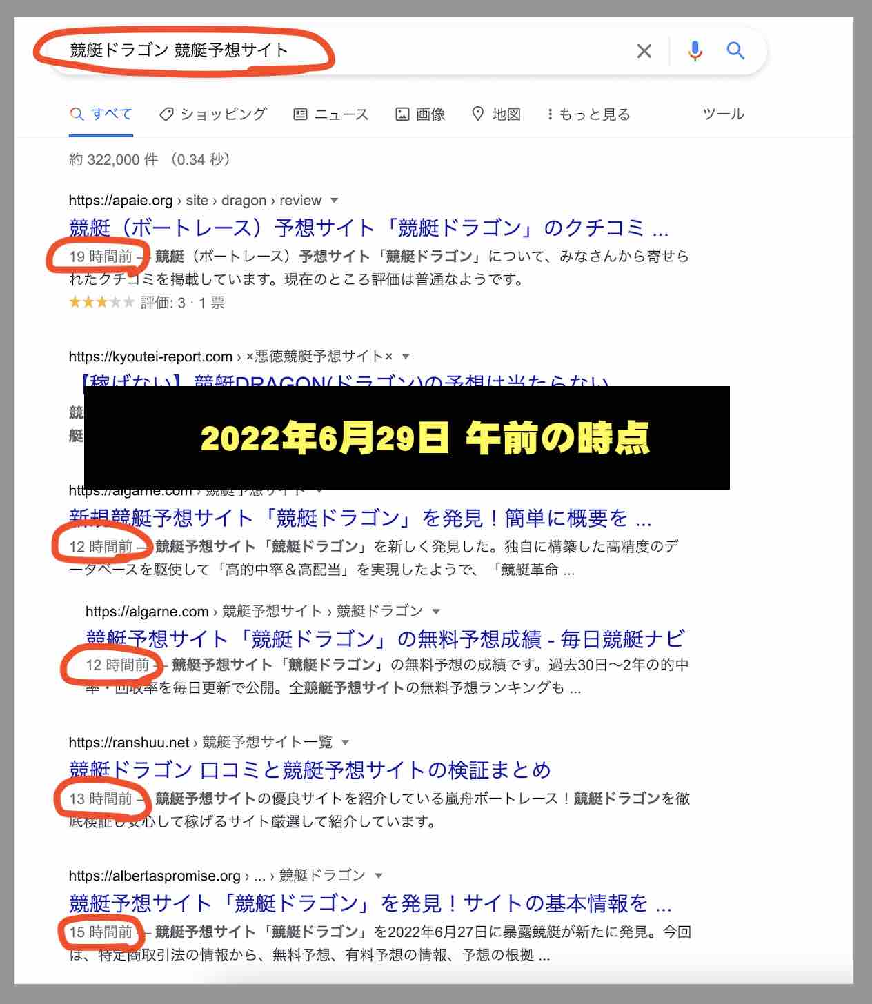 競艇予想サイト「競艇ドラゴン」の情報検索した結果