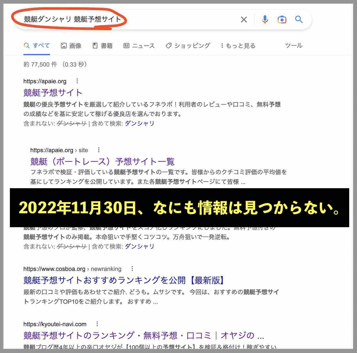 競艇予想サイト「競艇ダンシャリ」の情報検索した結果