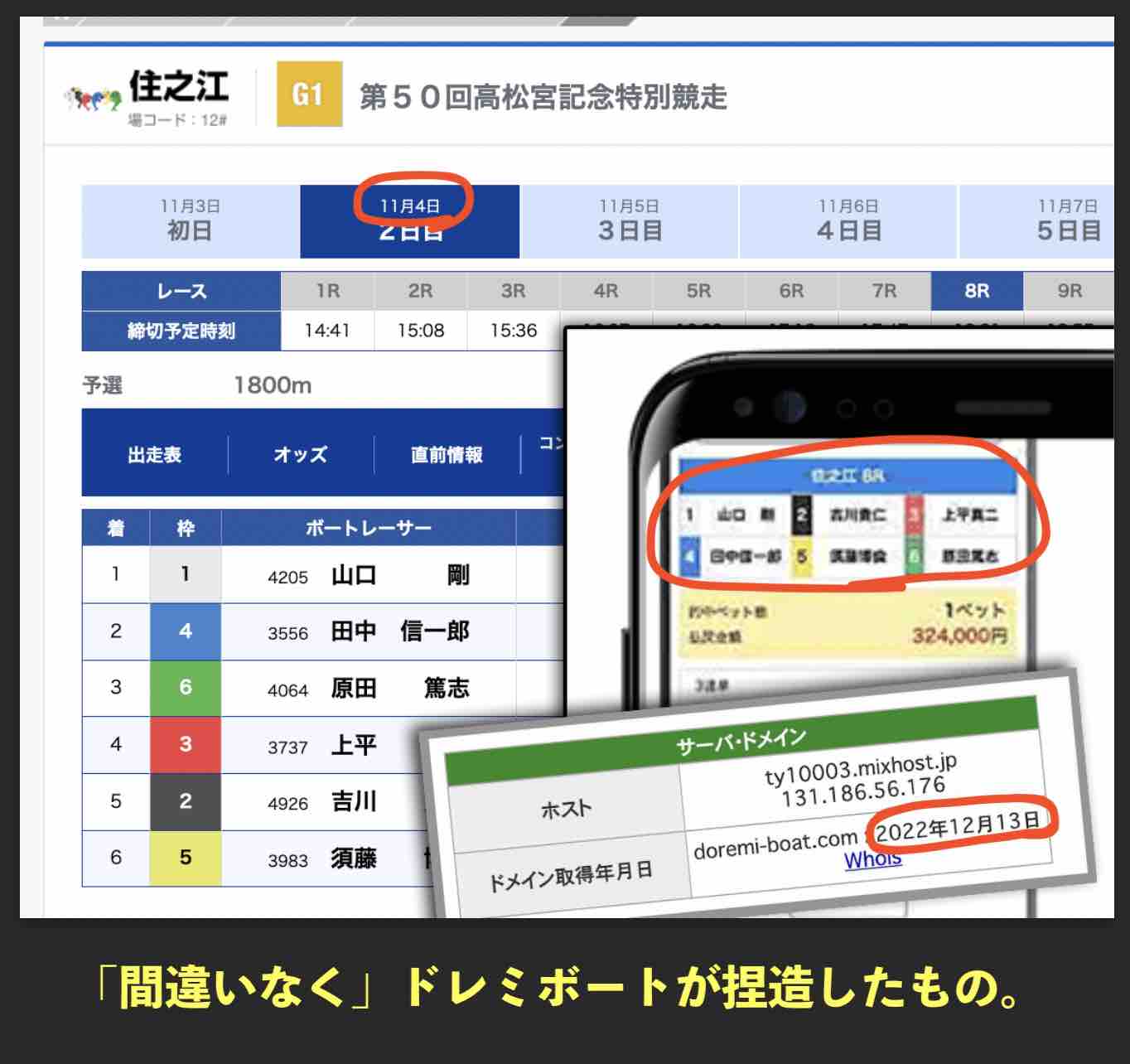 ドレミボートの自作自演の捏造がバレた(笑)