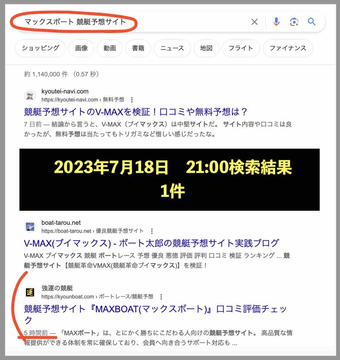 競艇予想サイト「マックスボート」の情報検索した結果