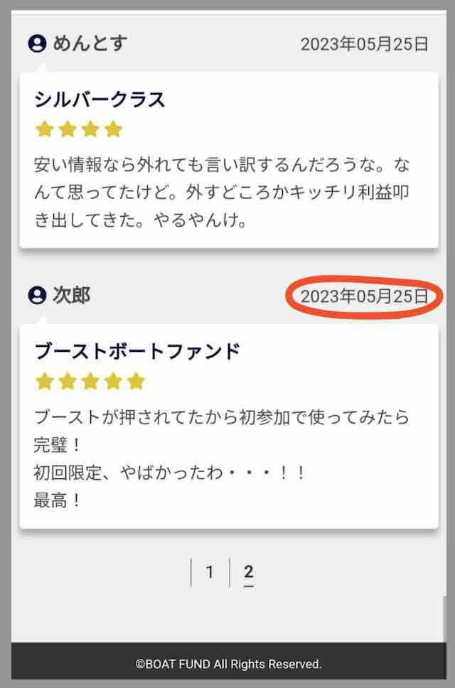 競艇予想サイト「ボートファンド」の「利用者の声」を検証