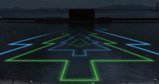 びわこのクリスマスレーザーショー