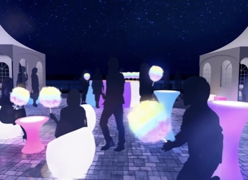 ライトインテリア&光る綿あめ販売