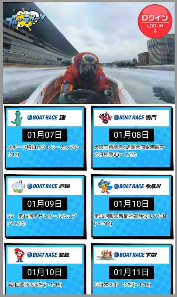 ブルーラグーンという競艇予想サイトの非会員TOP画像