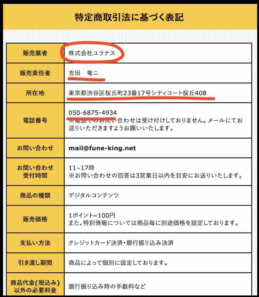 カミフネという競艇予想サイトの運営会社情報