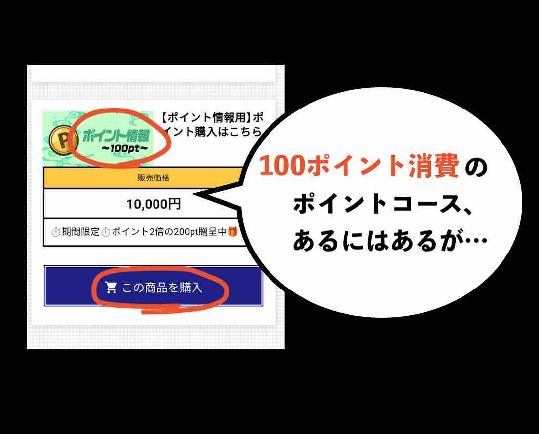 カミフネのポイントコース?