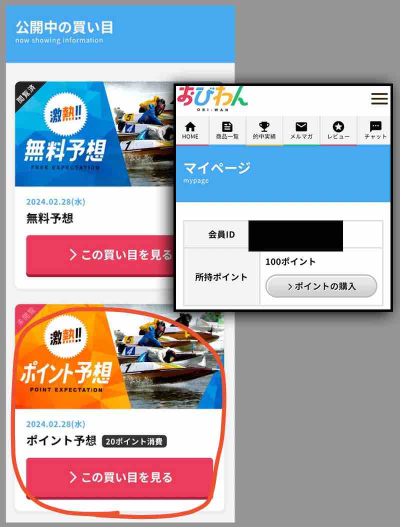 競艇予想サイト「おびわん」のポイント還元を検証