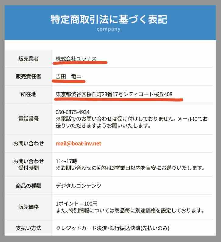 競艇ザブーン(ZABOON)という競艇予想サイトの運営会社情報