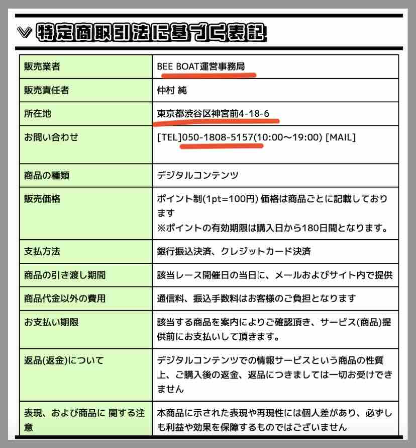 BEEBOAT(ビーボート)という競艇予想サイトの運営会社情報
