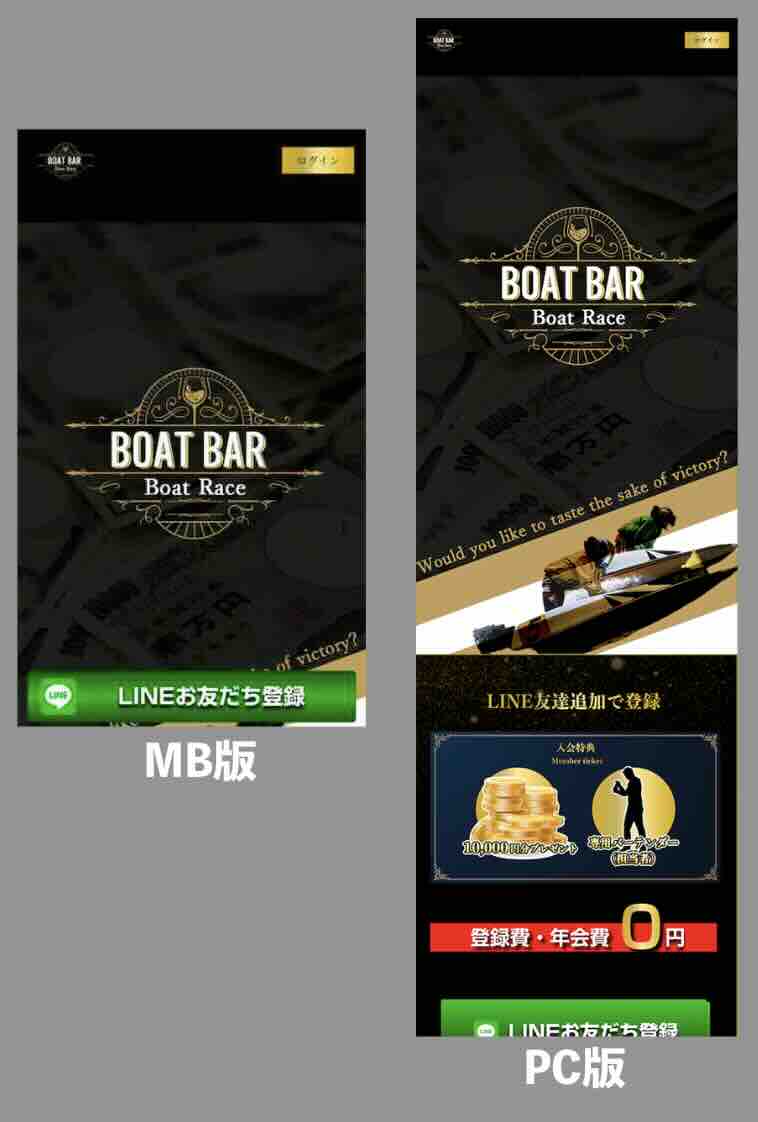 ボートバー(BOATBAR)という競艇予想サイトの非会員ページ