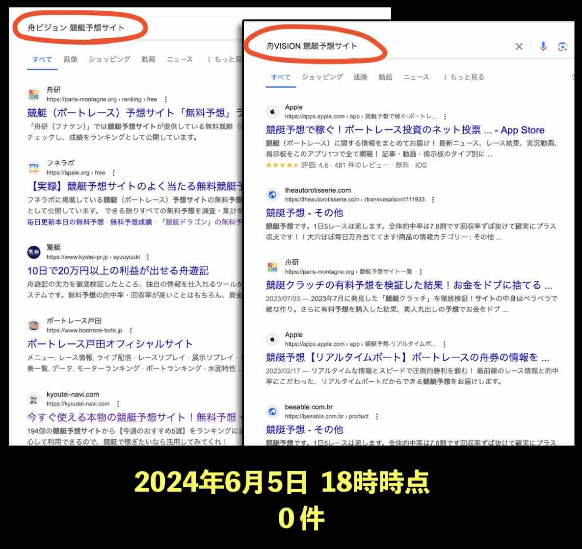 競艇予想サイト「舟ビジョン(舟VISION)」の情報検索した結果