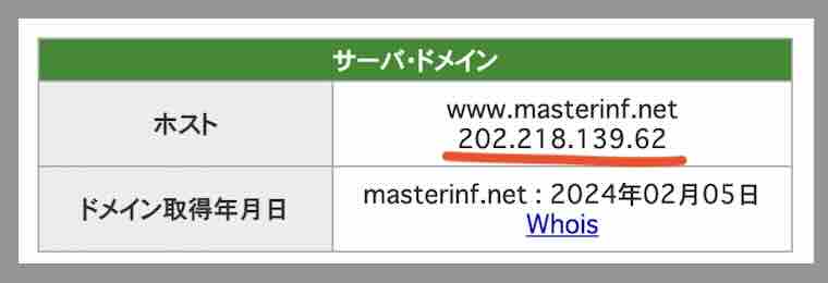 ハピボのIPアドレス