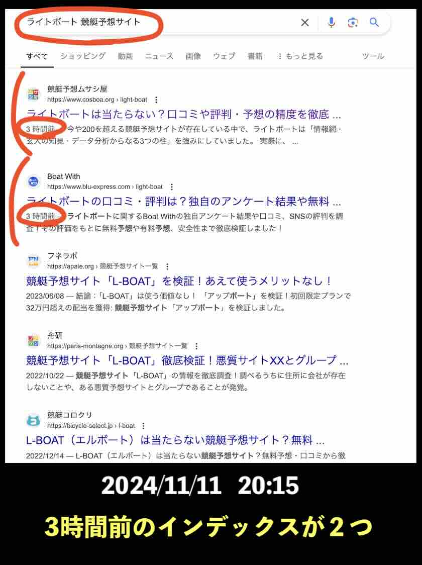ライトボートの情報検索結果