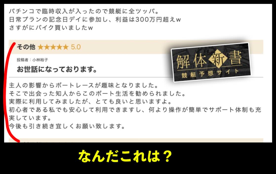検証サイトの口コミに違和感