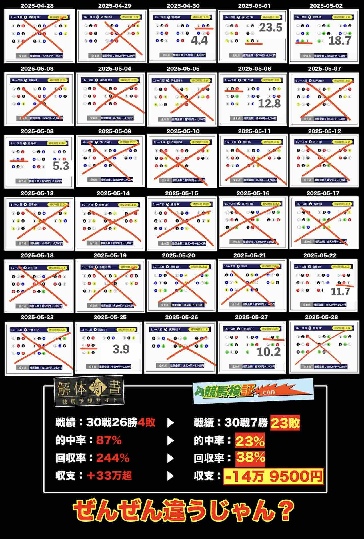 競艇ビッグウェーブの長期検証結果
