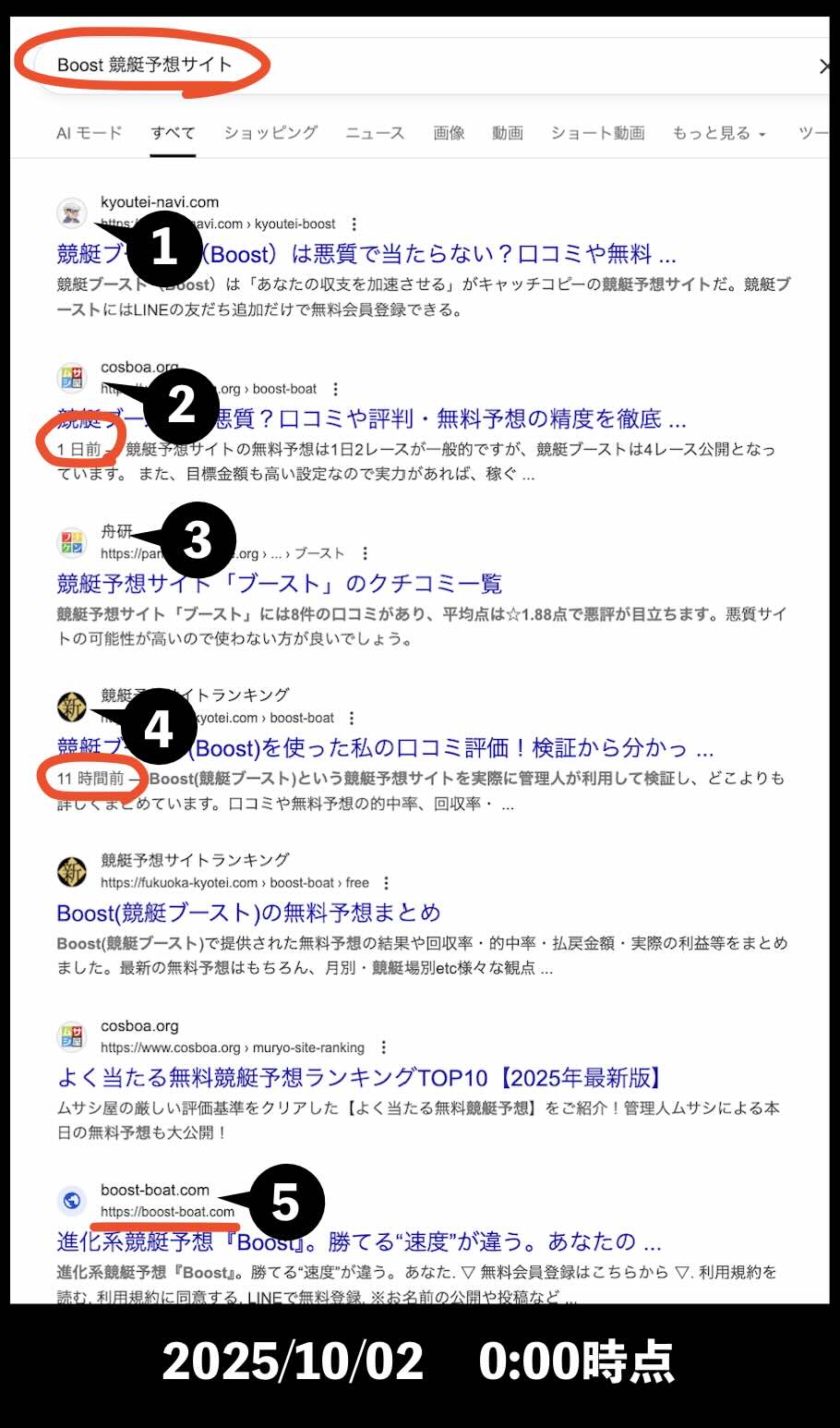 競艇ブーストの情報検索結果