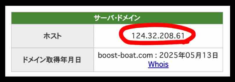 競艇ブーストのIPアドレス